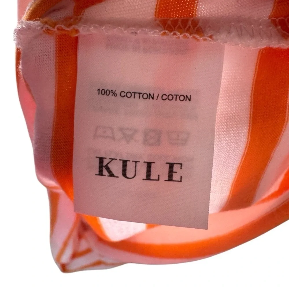 KULE Orange and White Striped Maxi Dress